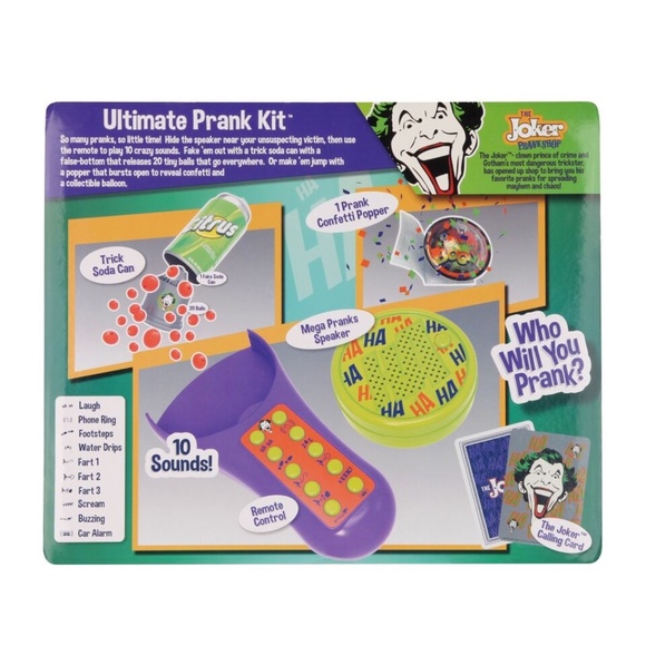 The Joker Prank Shop Ultimate Prank Kit - 10 Sounds - Trick Soda Can - Picture 2 of 4